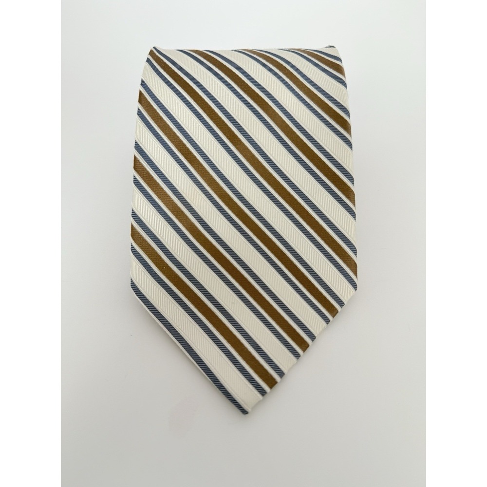 Courage Men's Repp Tie 100% Silk 58" Long EUC